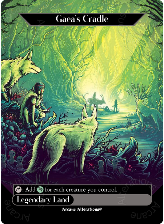 Gaea's Cradle - Full Art Altered Art Custom Proxy Cards