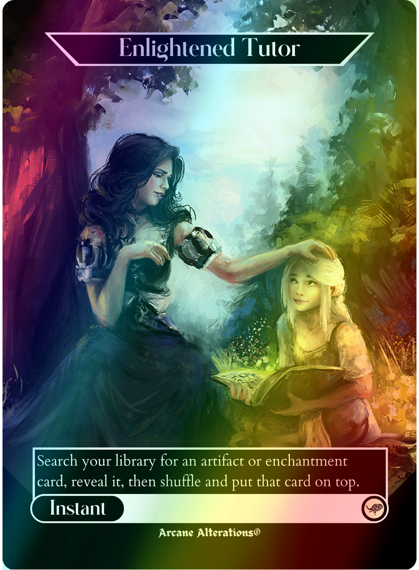 Enlightened Tutor - Full Art Altered Art Custom Proxy Cards