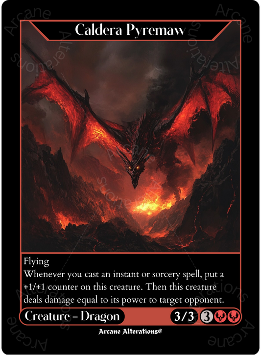 Caldera Pyremaw - High Quality Altered Art Custom Proxy Cards