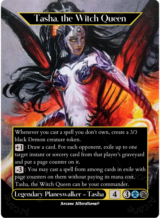 Tasha, the Witch Queen - Full Art Altered Art Custom Proxy Cards