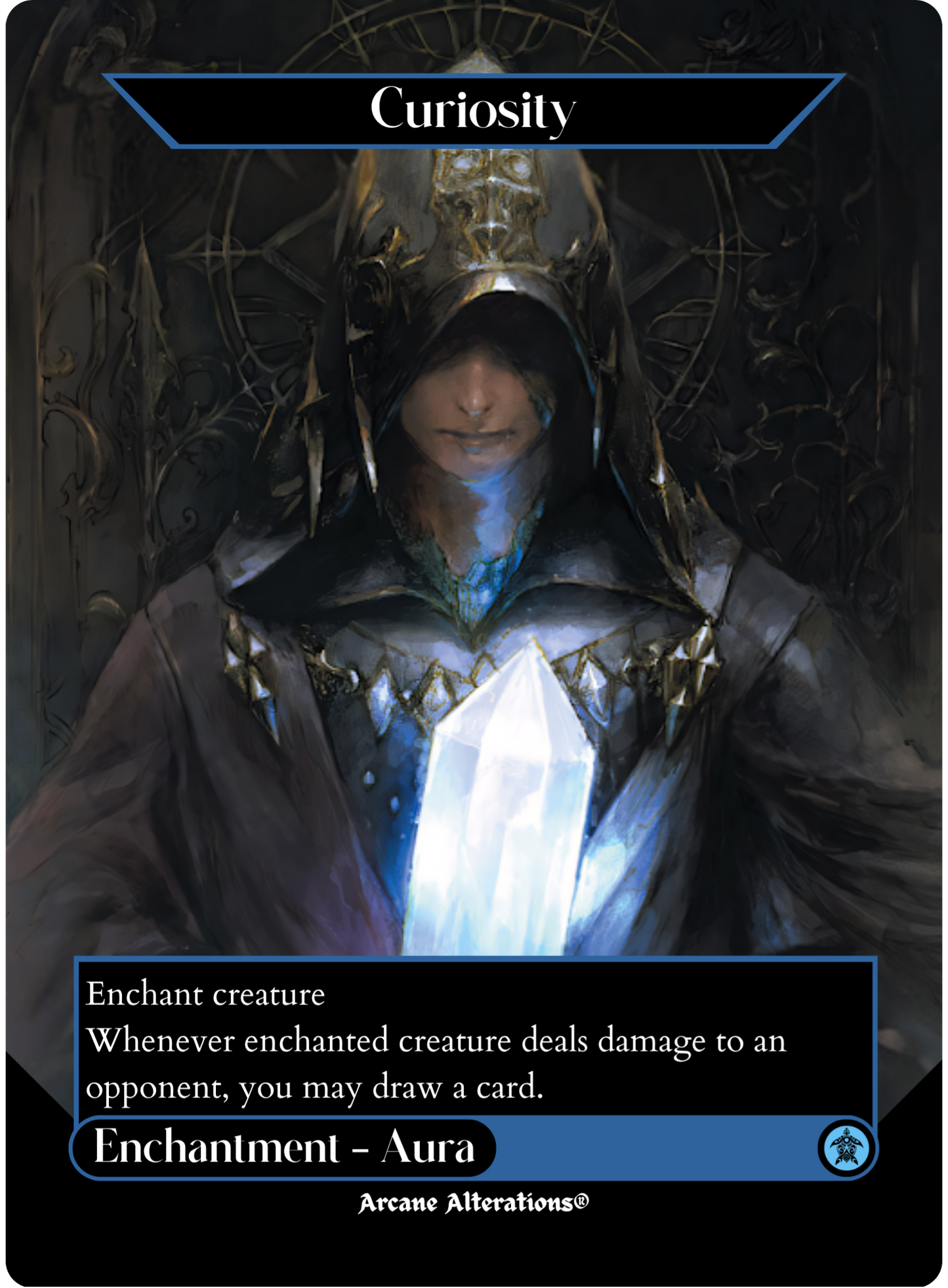 Curiosity - Full Art Altered Art Custom Proxy Cards