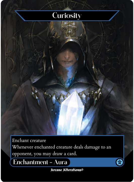 Curiosity - Full Art Altered Art Custom Proxy Cards