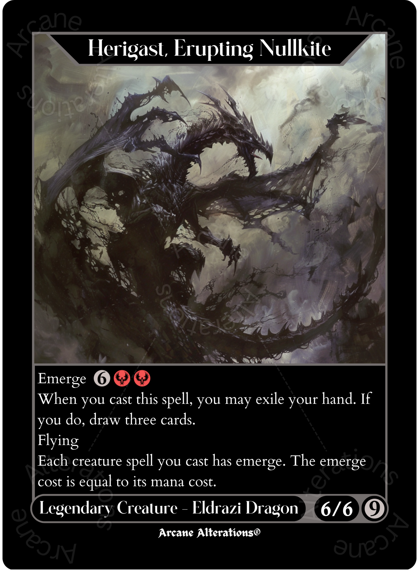 emerge cards mtg Herigast, Erupting Nullkite