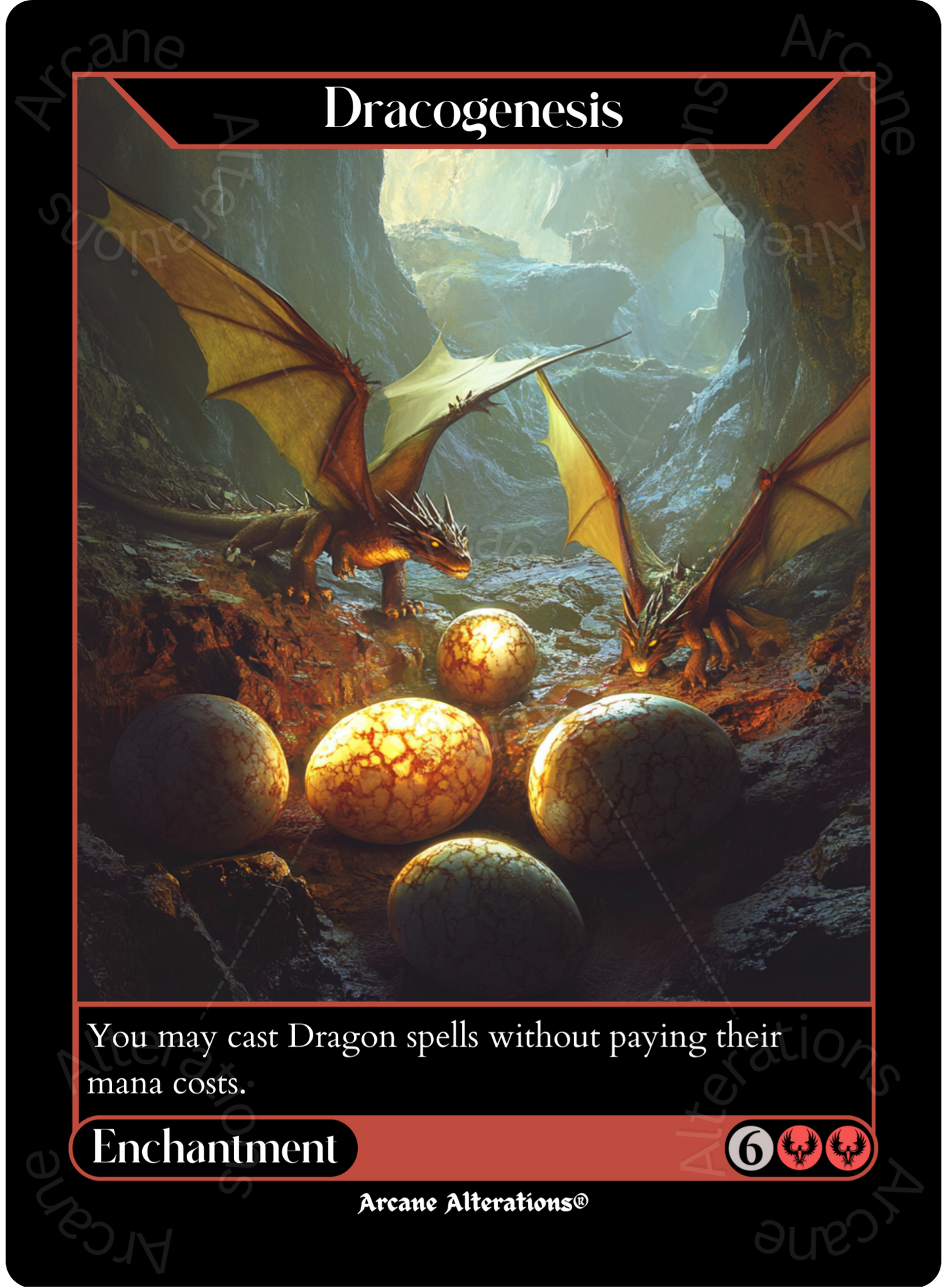 Dracogenesis - High Quality Altered Art Custom Proxy Cards