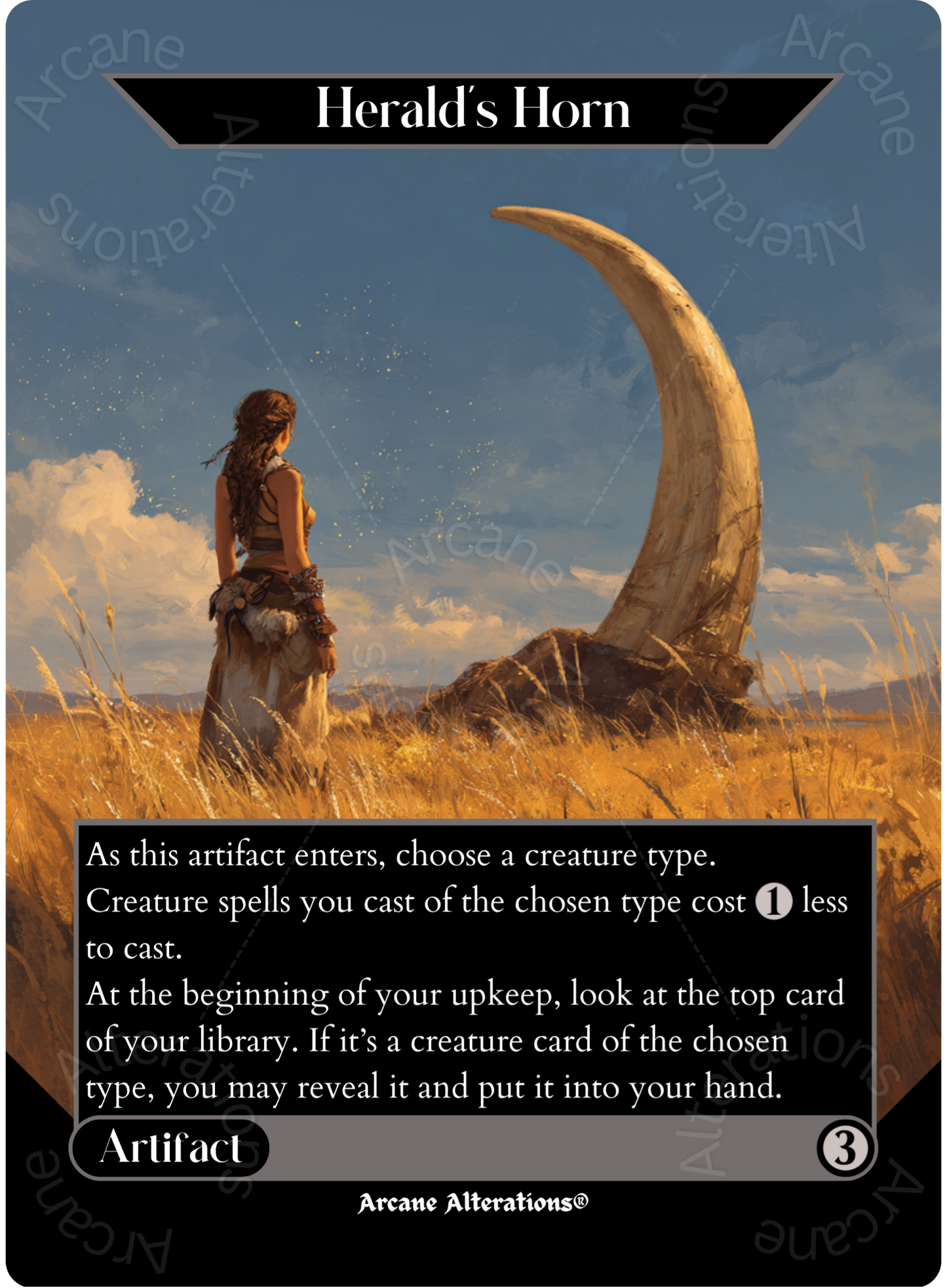 Herald's Horn - Full Art Altered Art Custom Proxy Cards