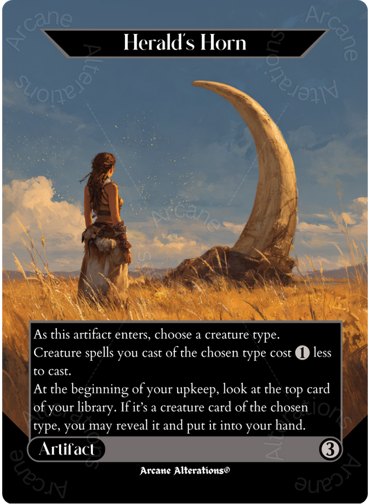 Herald's Horn - Full Art Altered Art Custom Proxy Cards