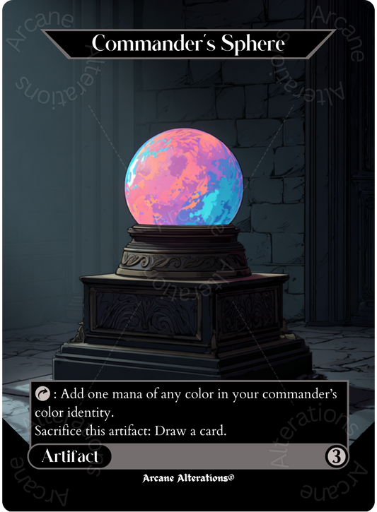 Commander's Sphere - Full Art Altered Art Custom Proxy Cards