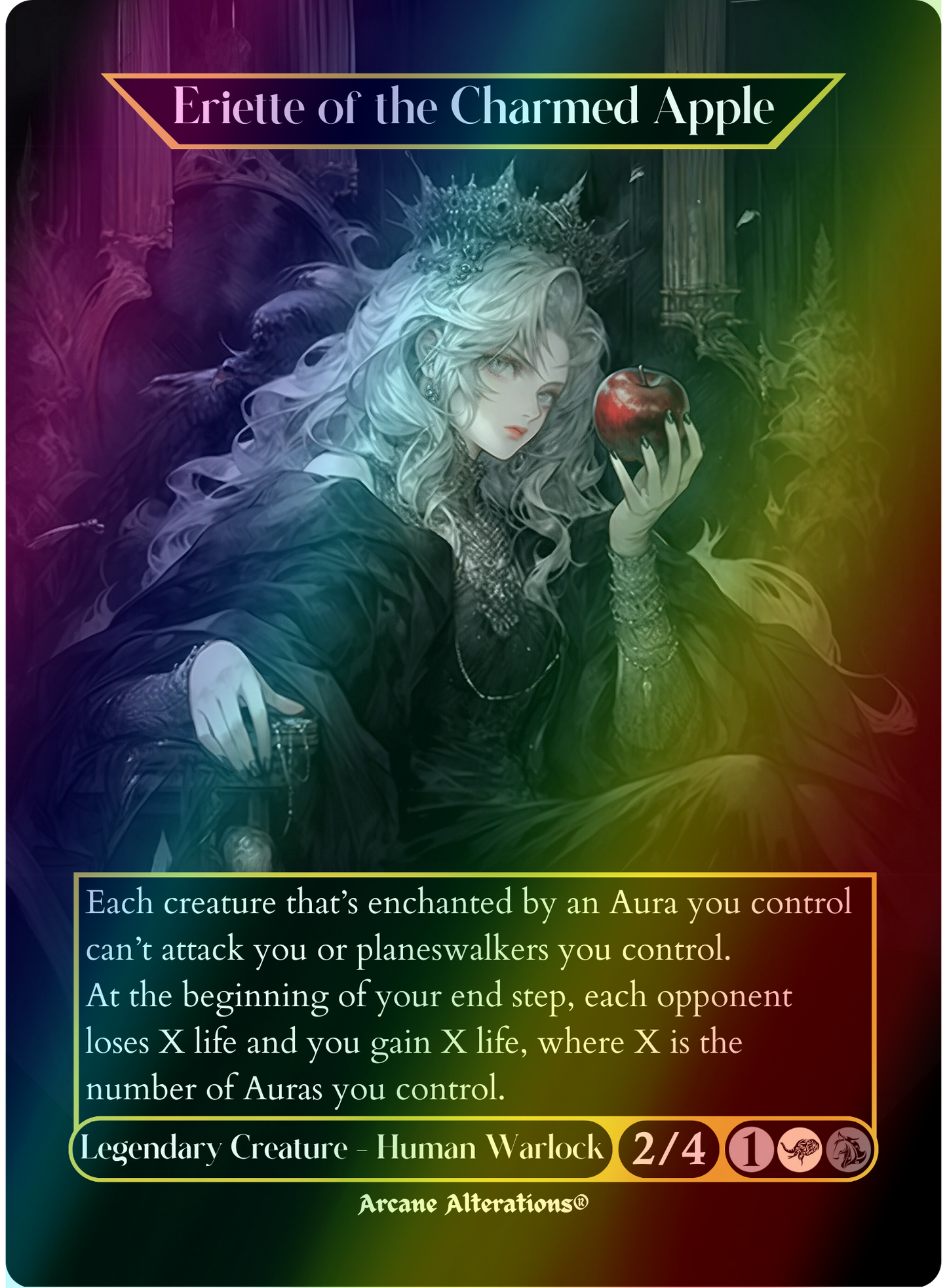 Eriette of the Charmed Apple - Full Art Altered Art Custom Proxy Cards