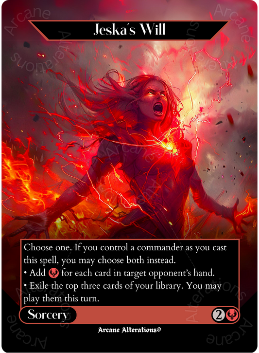 Jeska's Will - Full Art Altered Art Custom Proxy Cards