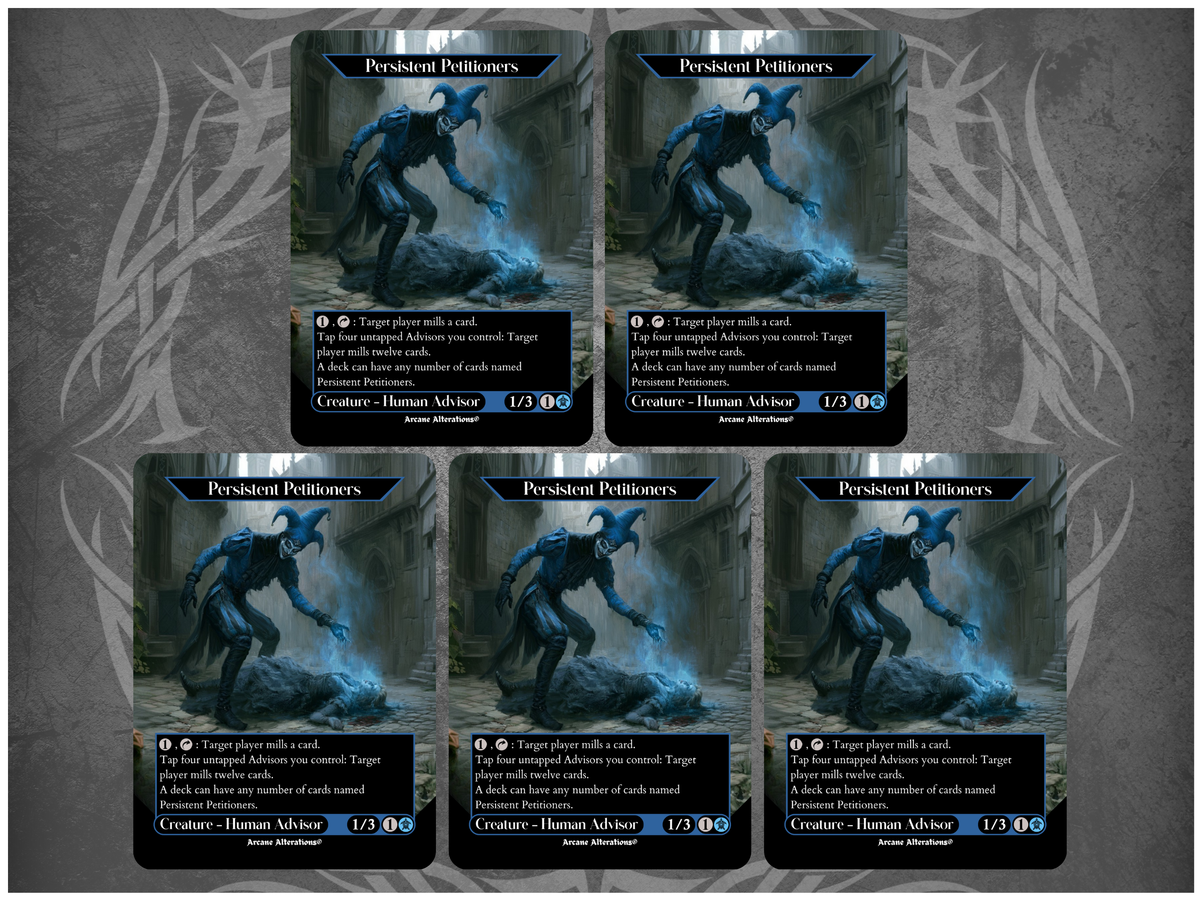Persistent Petitioners 5-10-15-Card Discount Bundle - Full Art Altered Art Custom Proxy Cards
