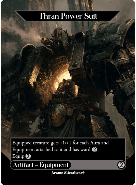 Thran Power Suit - Full Art Altered Art Custom Proxy Cards