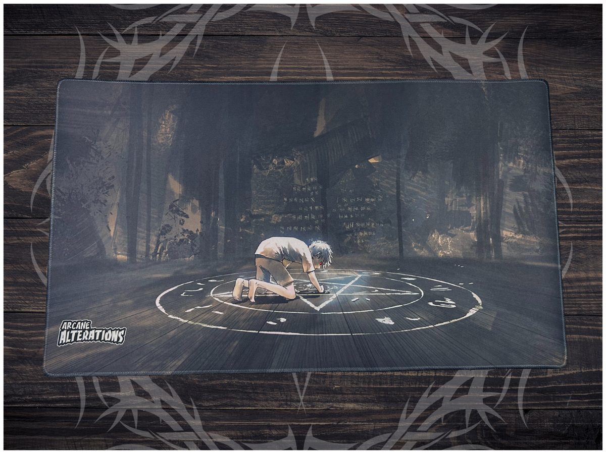 Dark Ritual Stitched Edge Playmat 24"x14" (2mm)