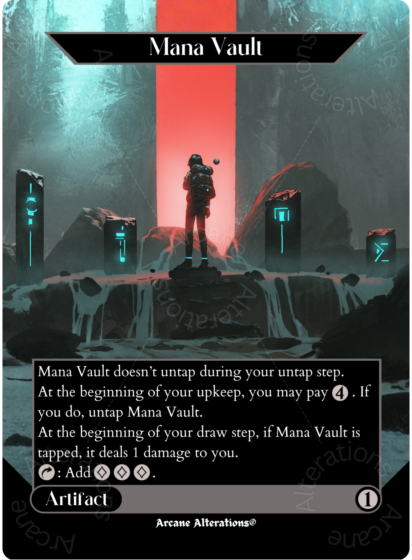 Mana Vault - Full Art Altered Art Custom Proxy Cards
