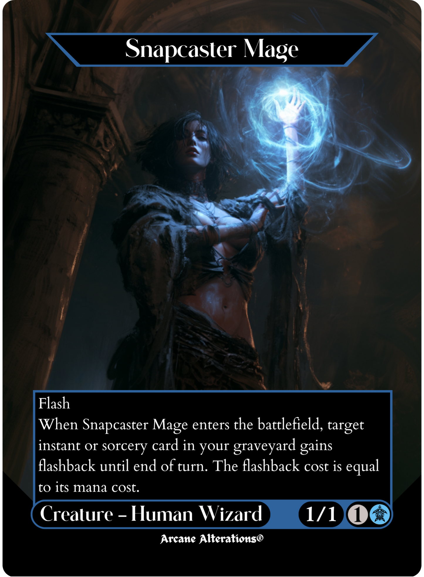 Snapcaster Mage - Full Art Altered Art Custom Proxy Cards