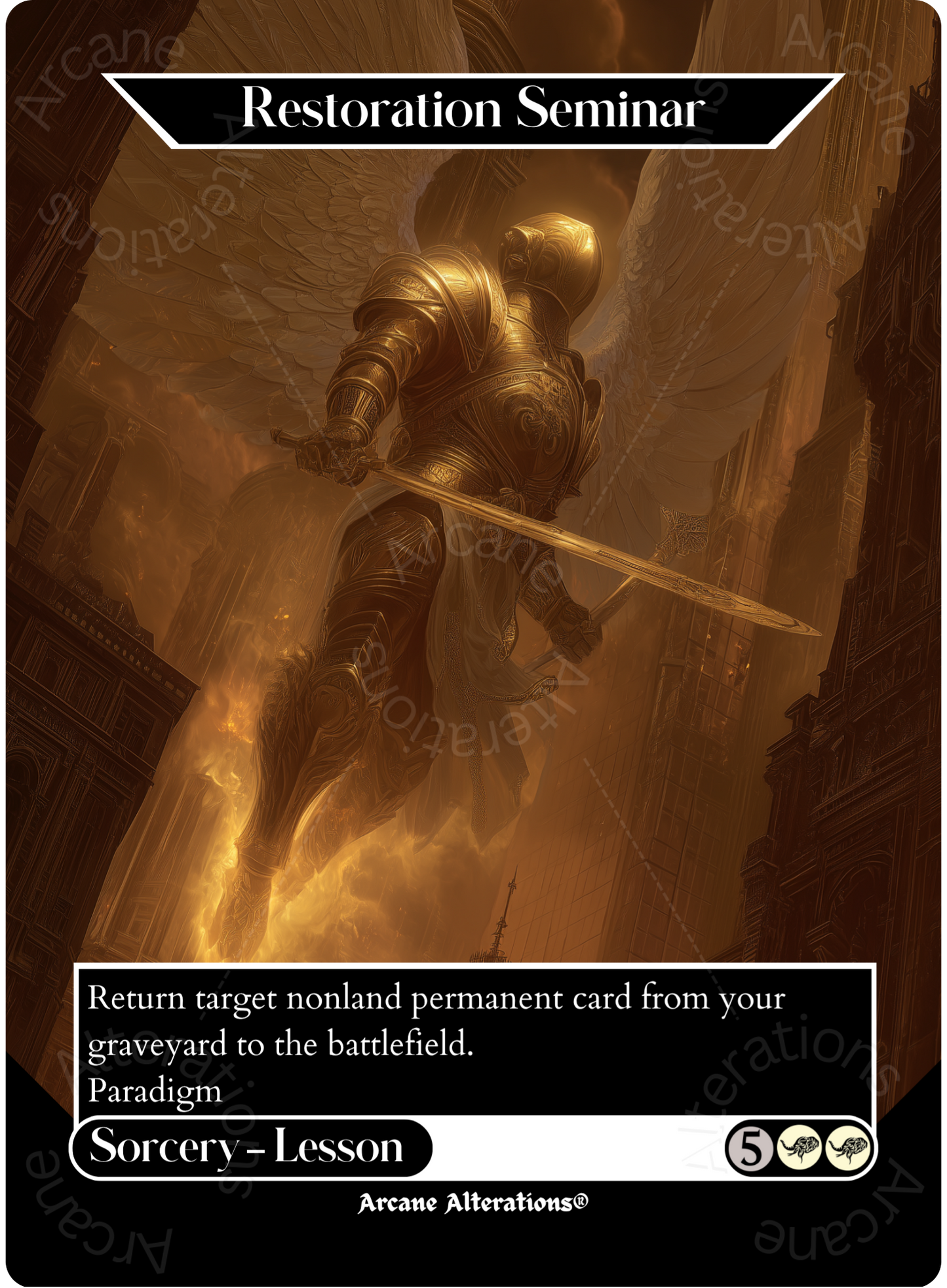 Restoration Seminar - Full Art Altered Art Custom Proxy Cards