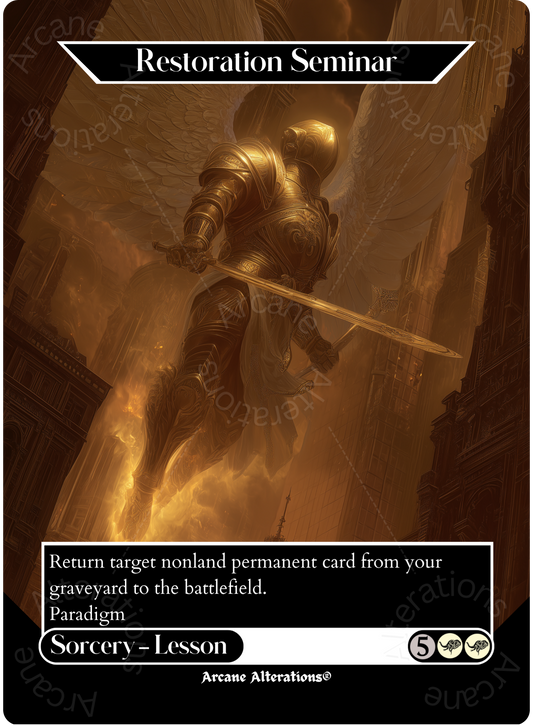 Restoration Seminar - Full Art Altered Art Custom Proxy Cards