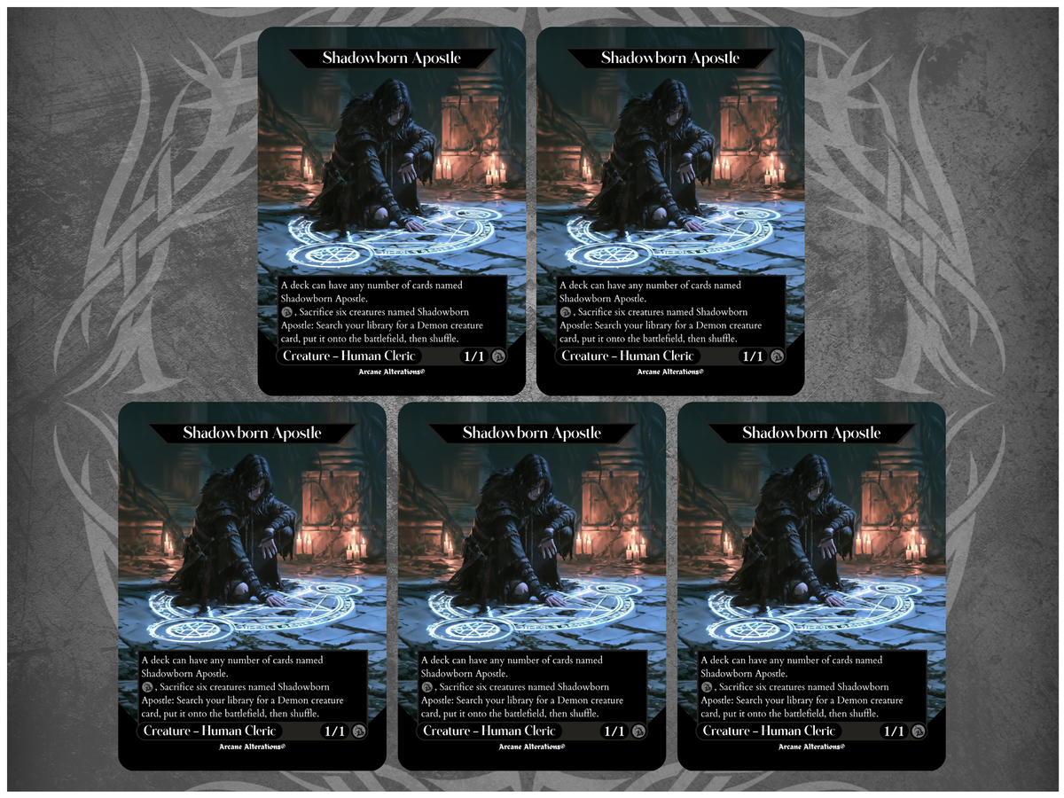 Shadowborn Apostle 5-10-15-Card Discount Bundle - Full Art Altered Art Custom Proxy Cards