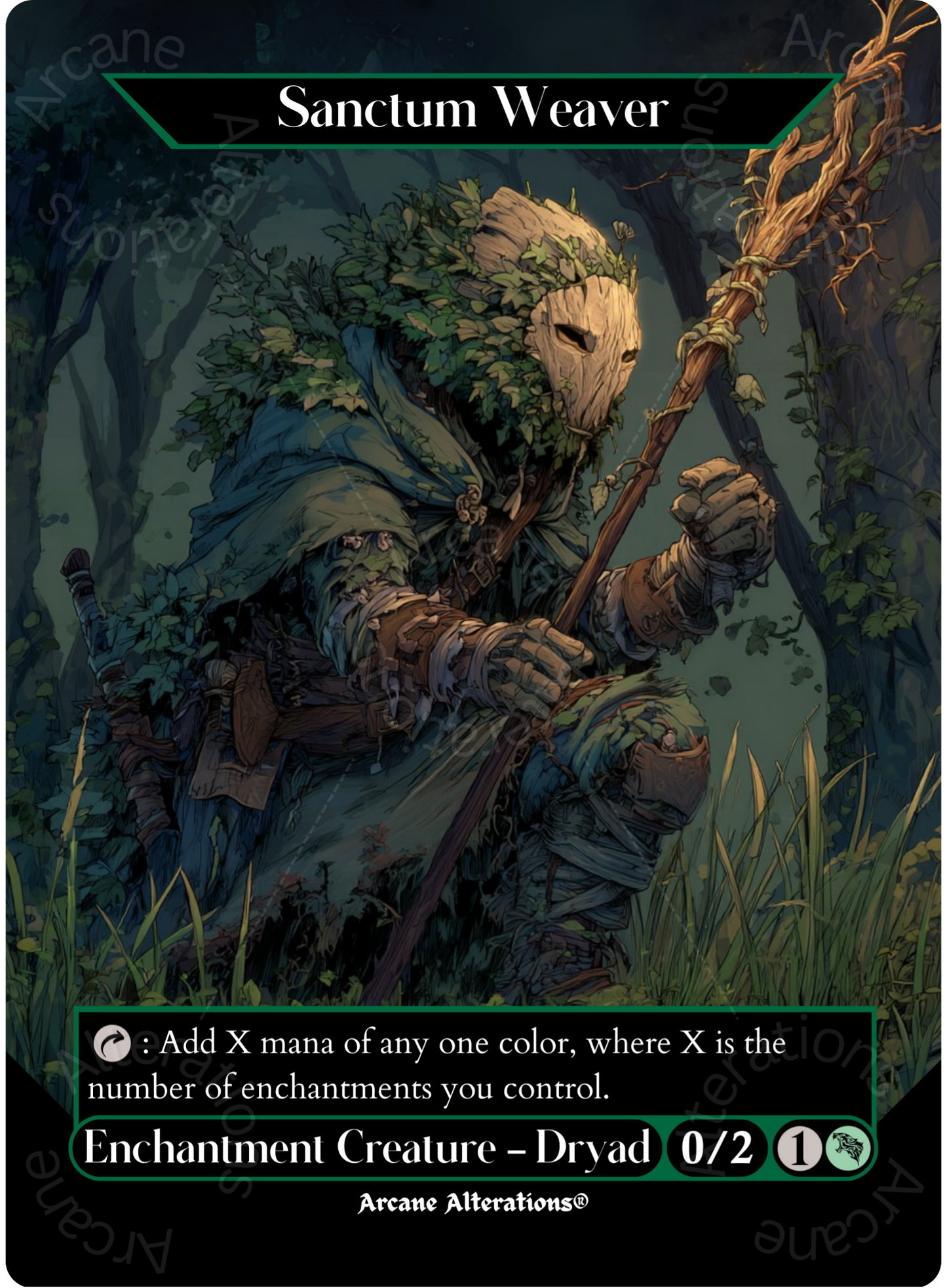 Sanctum Weaver - Full Art Altered Art Custom Proxy Cards