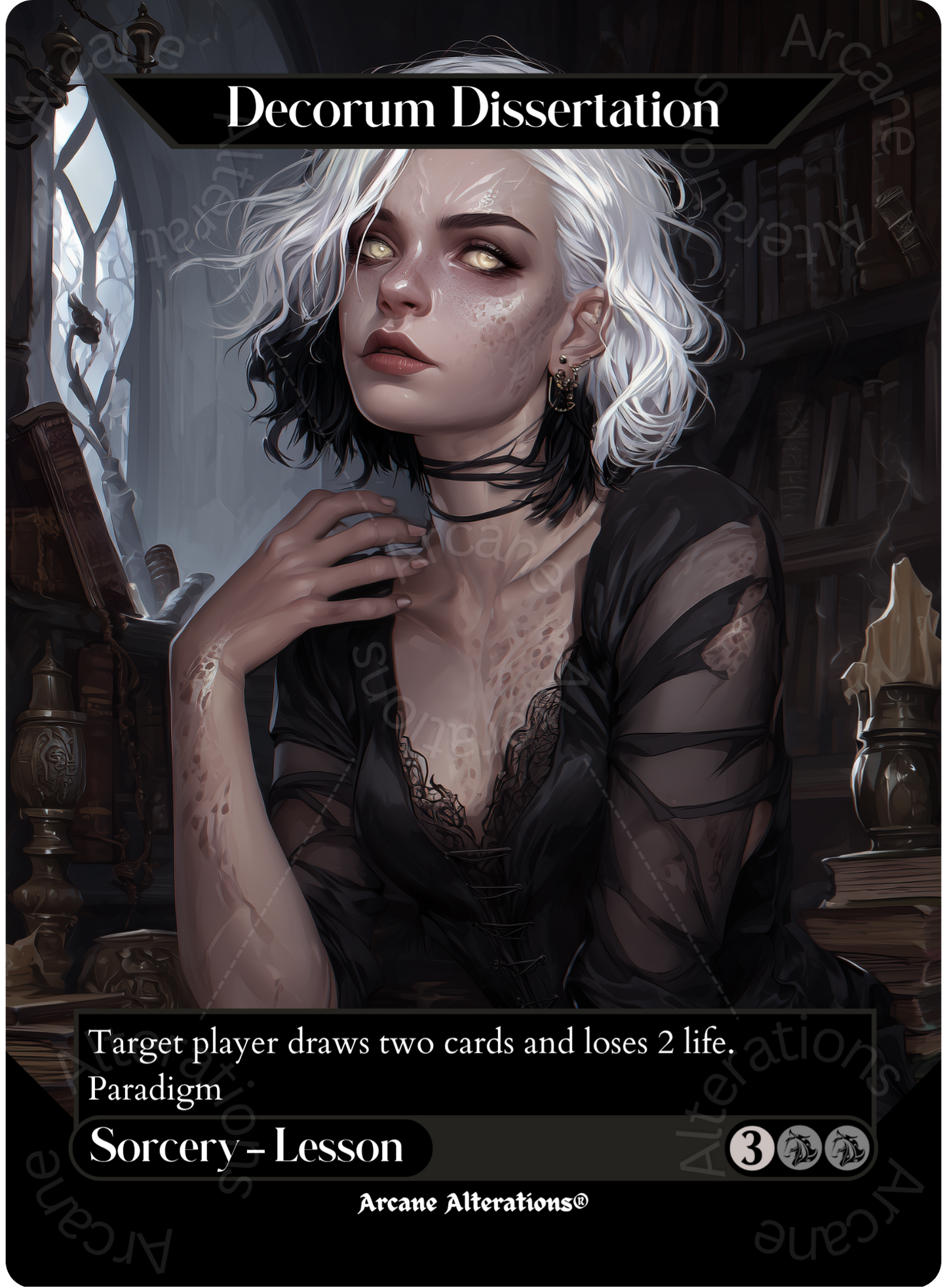Decorum Dissertation - Full Art Altered Art Custom Proxy Cards