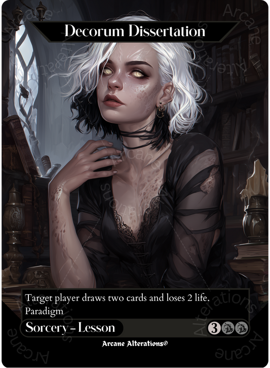 Decorum Dissertation - Full Art Altered Art Custom Proxy Cards