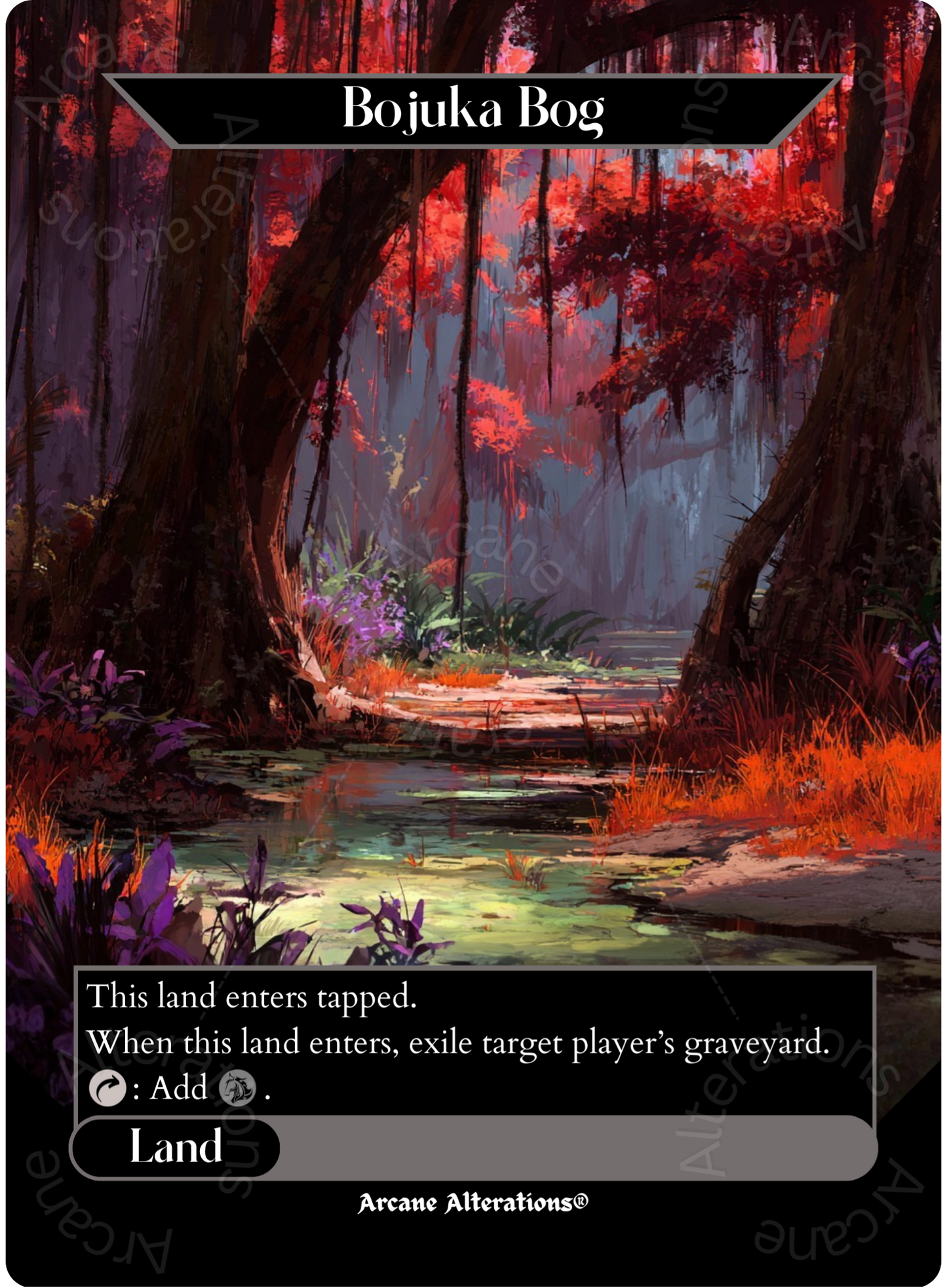 Bojuka Bog - Full Art Altered Art Custom Proxy Cards
