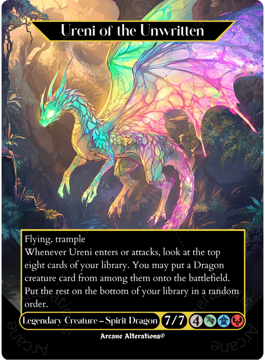 Ureni of the Unwritten - Full Art Altered Art Custom Proxy Cards