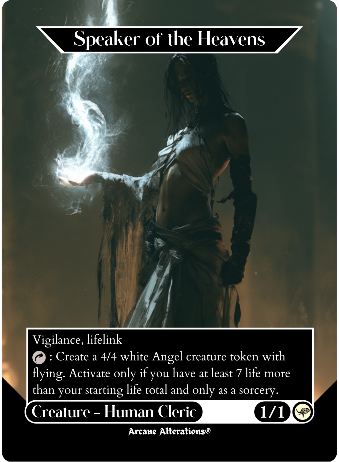 Speaker of the Heavens - Full Art Altered Art Custom Proxy Cards