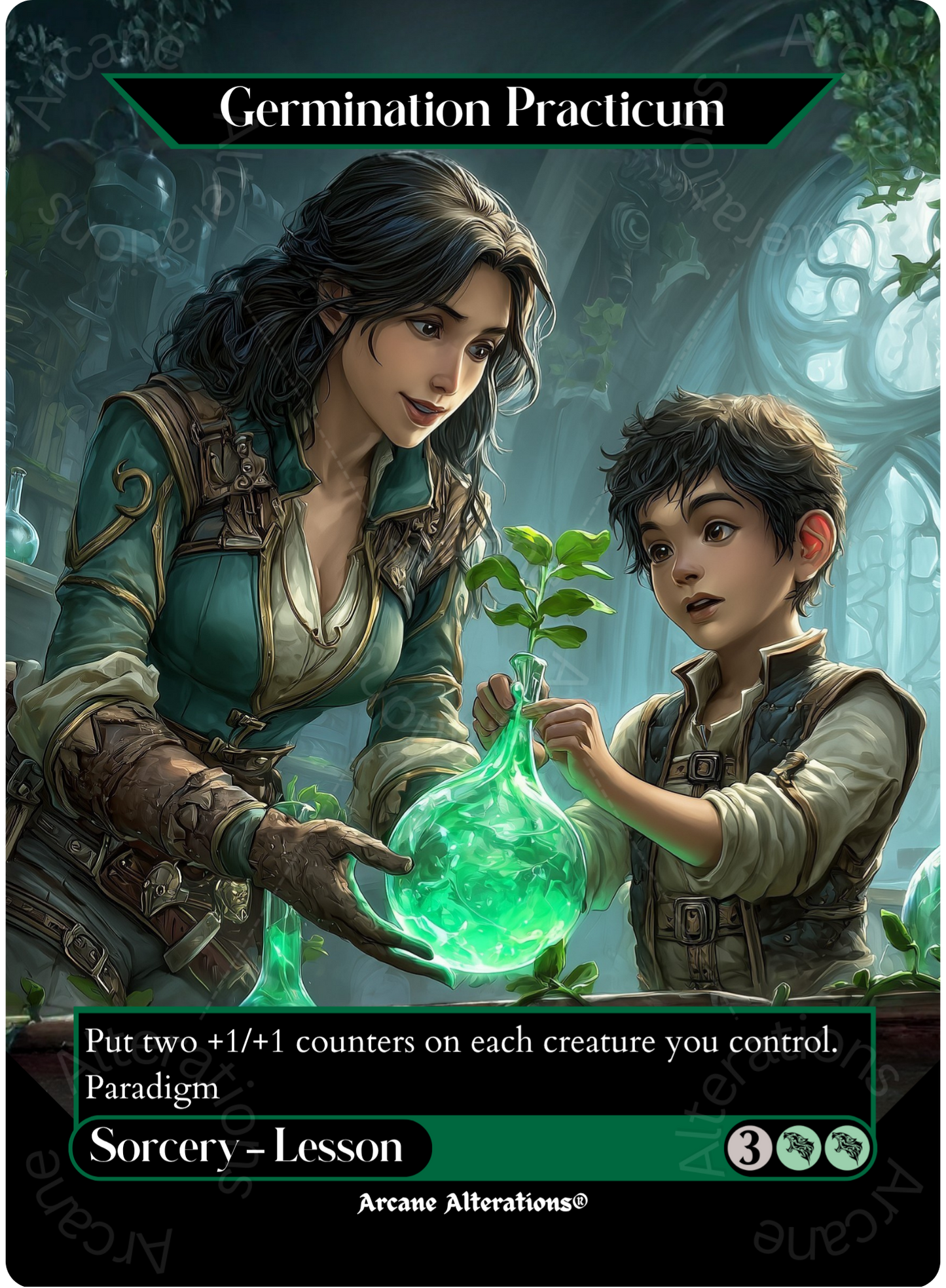 Germination Practicum - Full Art Altered Art Custom Proxy Cards
