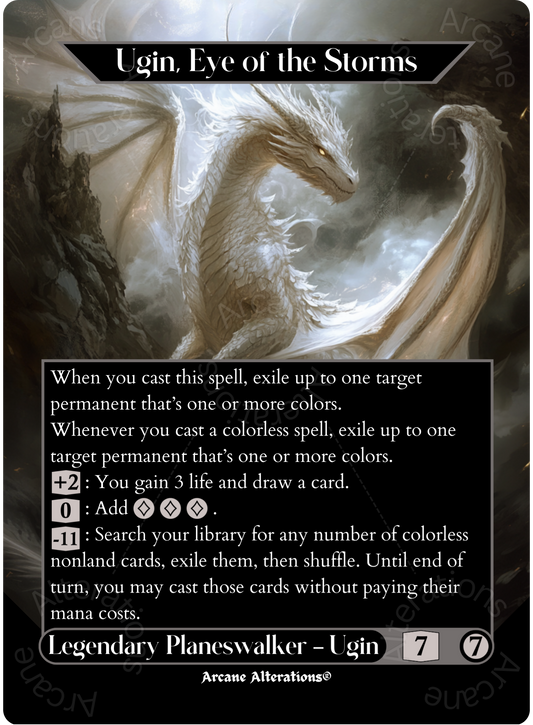 Ugin, Eye of the Storms - Full Art Altered Art Custom Proxy Cards