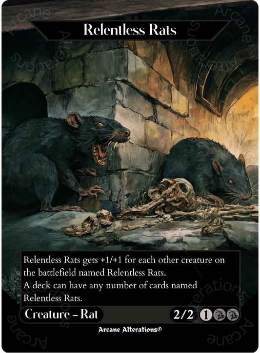 Relentless Rats - Full Art Altered Art Custom Proxy Cards