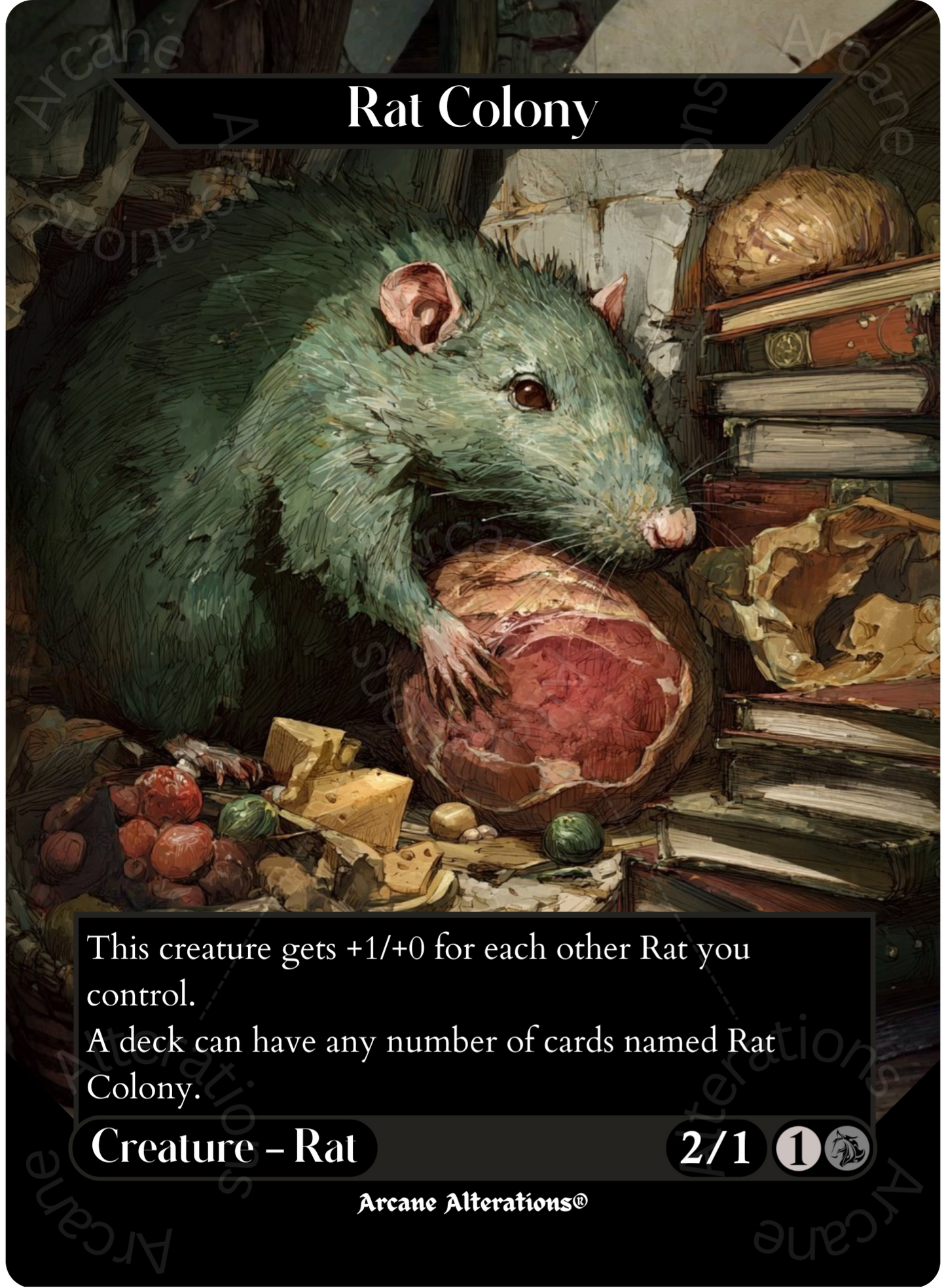 Rat Colony - Full Art Altered Art Custom Proxy Cards