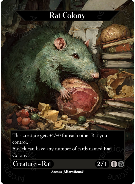 Rat Colony - Full Art Altered Art Custom Proxy Cards