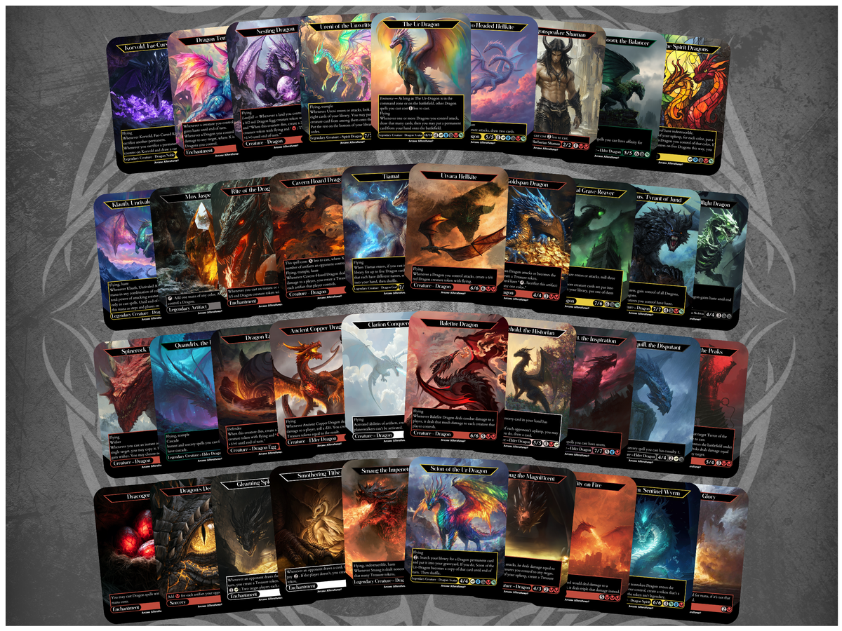 Dragon 39-Card Discount Bundle - Full Art Altered Art Custom Proxy Cards