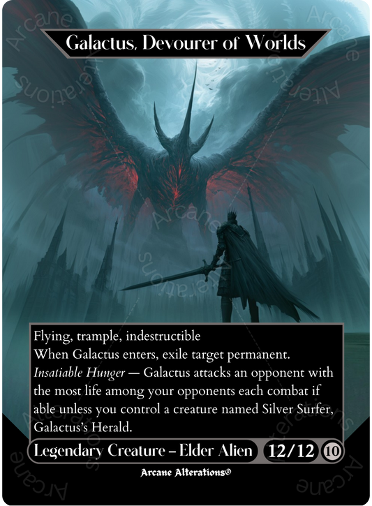 Galactus, Devourer of Worlds - Full Art Altered Art Custom Proxy Cards
