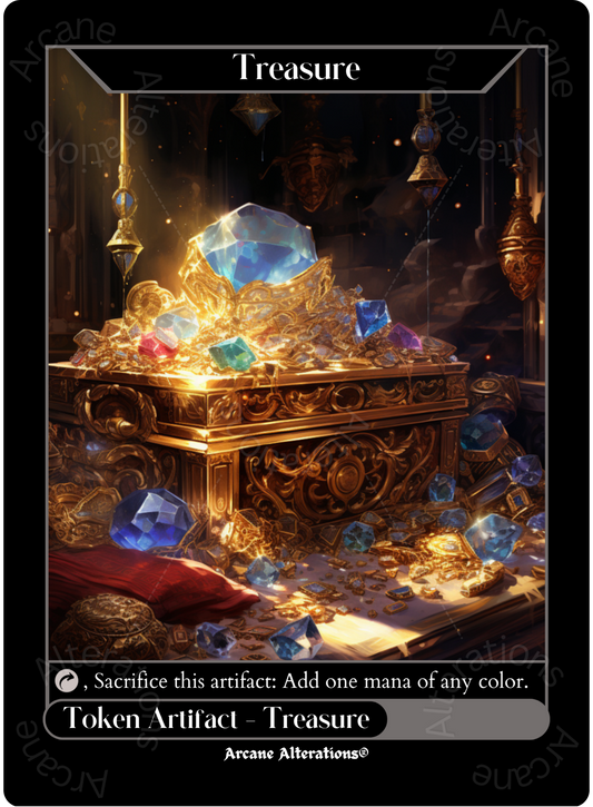 Treasure Token - High Quality Altered Art Custom Proxy Cards