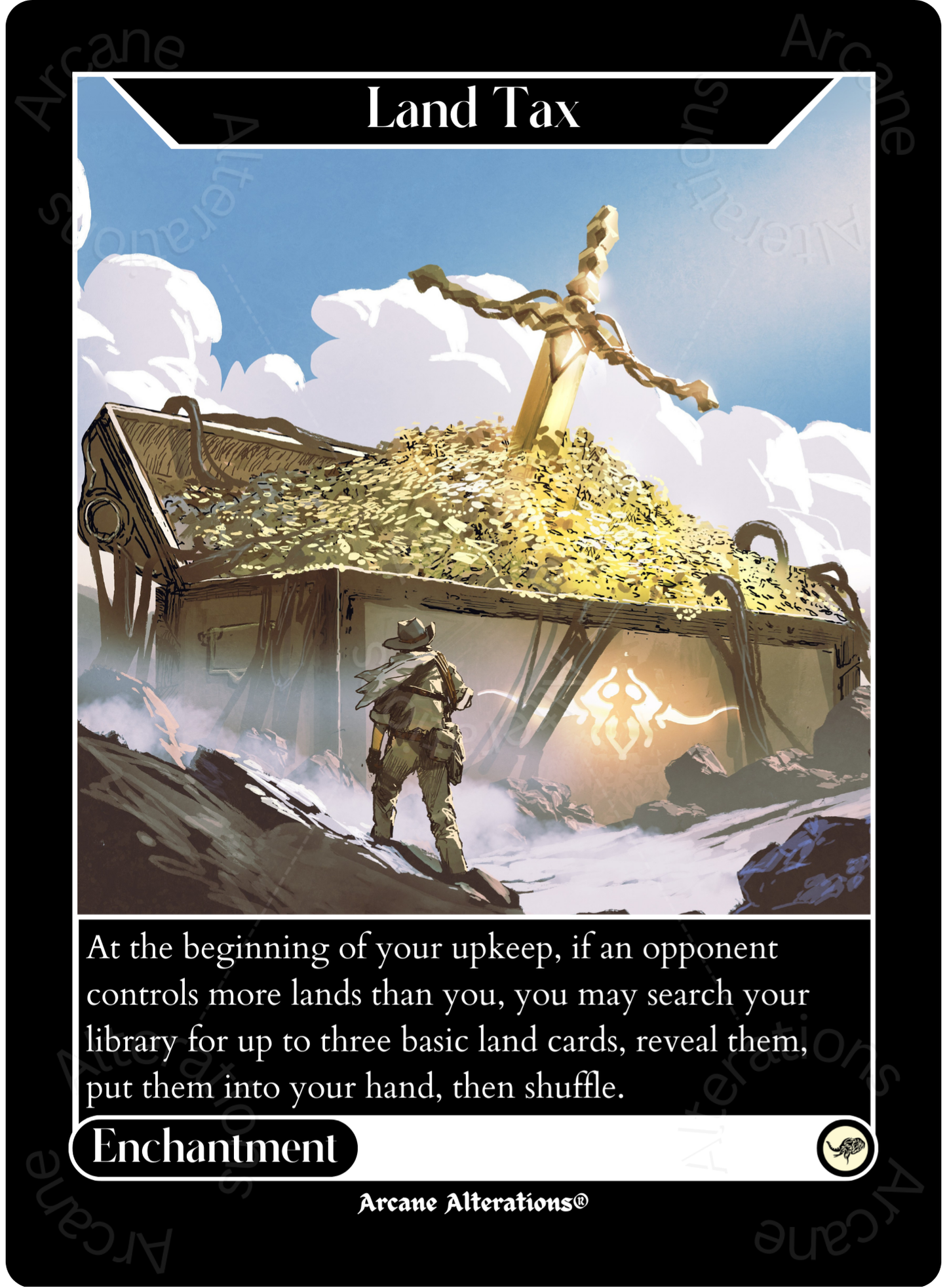 Land Tax - High Quality Altered Art Custom Proxy Cards