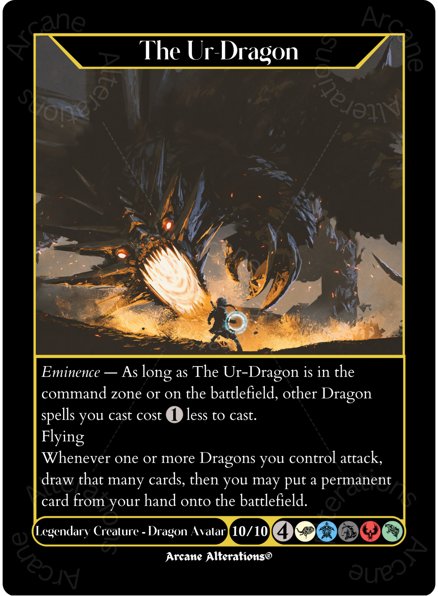 The Ur-Dragon - High Quality Altered Art Custom Proxy Cards Arcane Alterations The Ur-Dragon - High Quality Altered Art Custom Proxy Cards Arcane Alterations