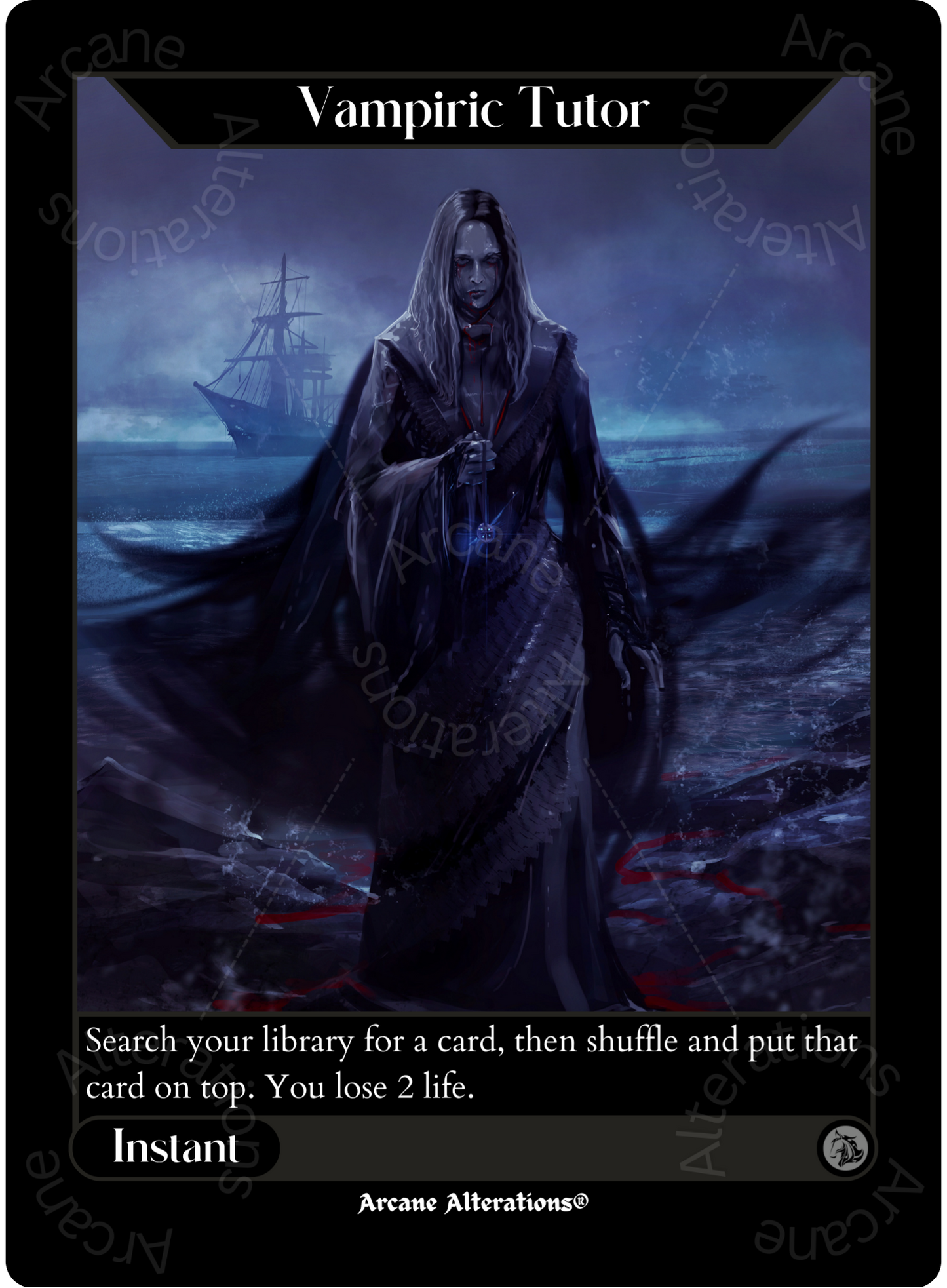Vampiric Tutor - High Quality Altered Art Custom Proxy Cards