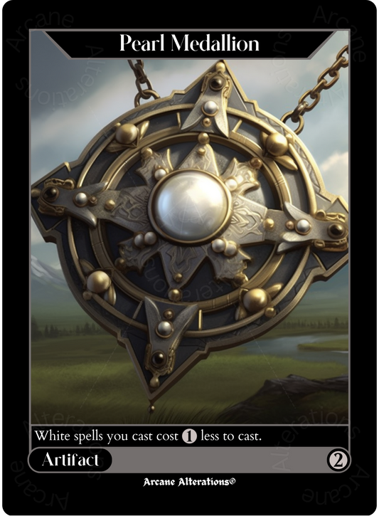 Pearl Medallion - High Quality Altered Art Custom Proxy Cards