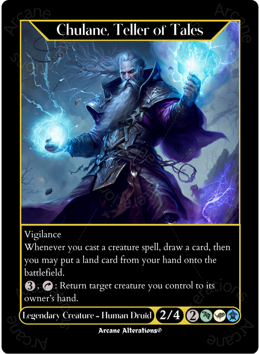 Chulane, Teller of Tales - High Quality Altered Art Custom Proxy Cards