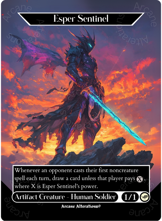 Esper Sentinel - Full Art Altered Art Custom Proxy Cards