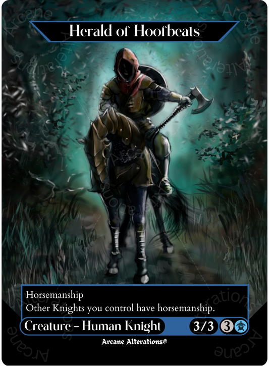 Herald of Hoofbeats - Full Art Altered Art Custom Proxy Cards