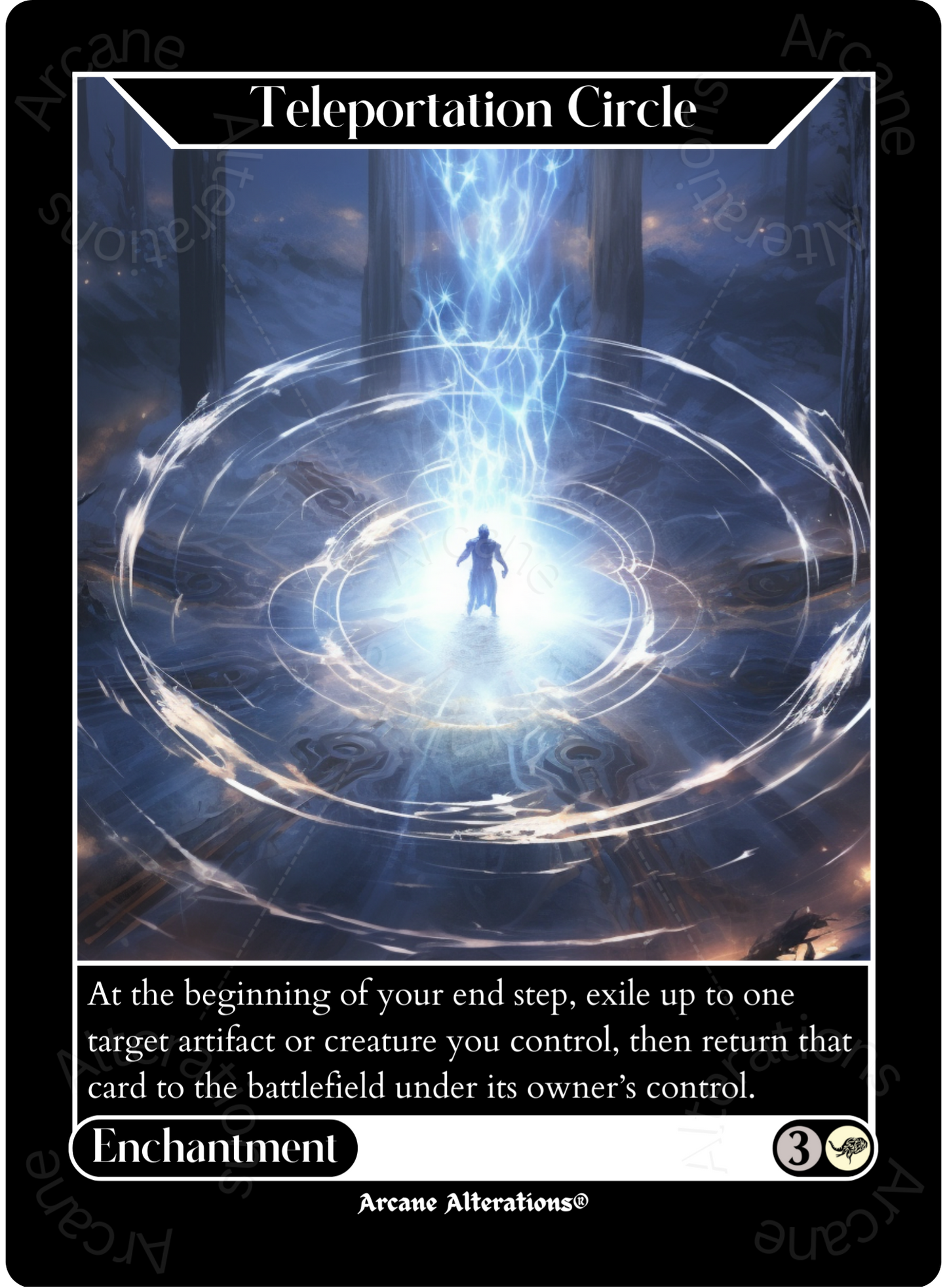 Teleportation Circle - High Quality Altered Art Custom Proxy Cards