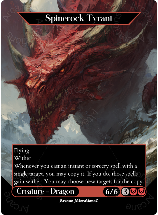 Spinerock Tyrant - Full Art Altered Art Custom Proxy Cards