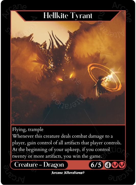 Hellkite Tyrant - High Quality Altered Art Custom Proxy Cards