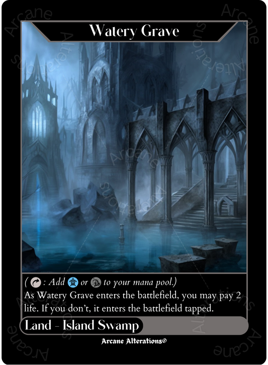 Watery Grave - High Quality Altered Art Custom Proxy Cards