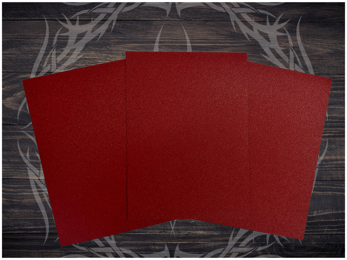 Red Matte 100 Card Sleeves Standard Size