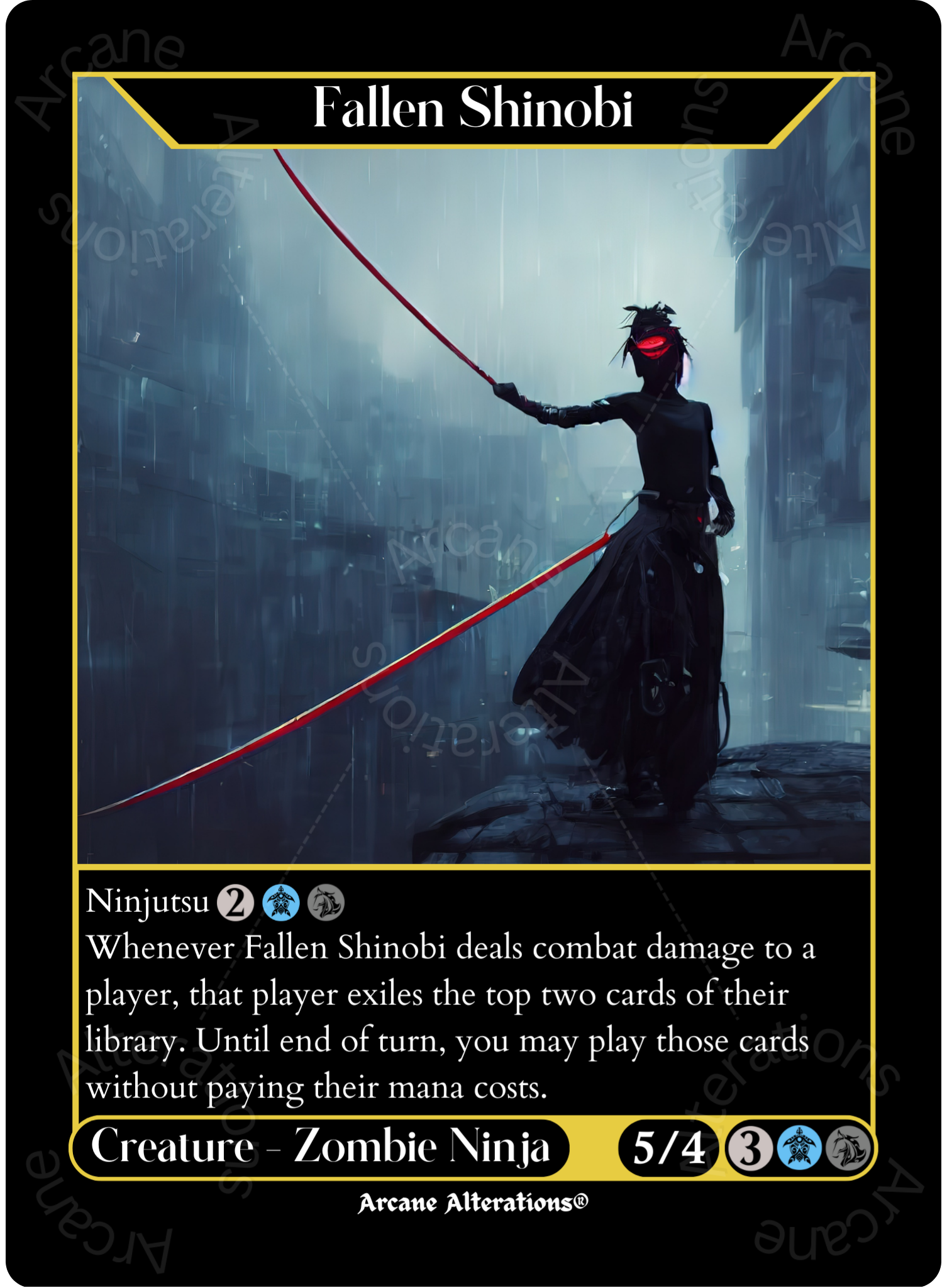 Fallen Shinobi - High Quality Altered Art Custom Proxy Cards – Arcane ...