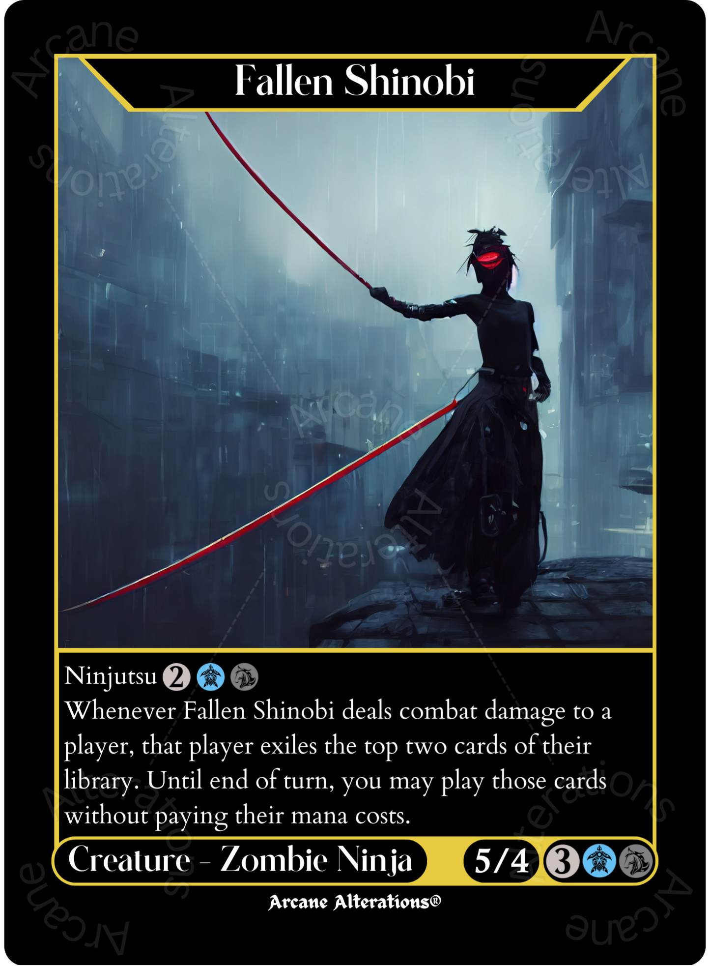 Fallen Shinobi - High Quality Altered Art Custom Proxy Cards