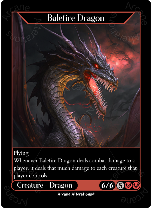 Balefire Dragon - High Quality Altered Art Custom Proxy Cards